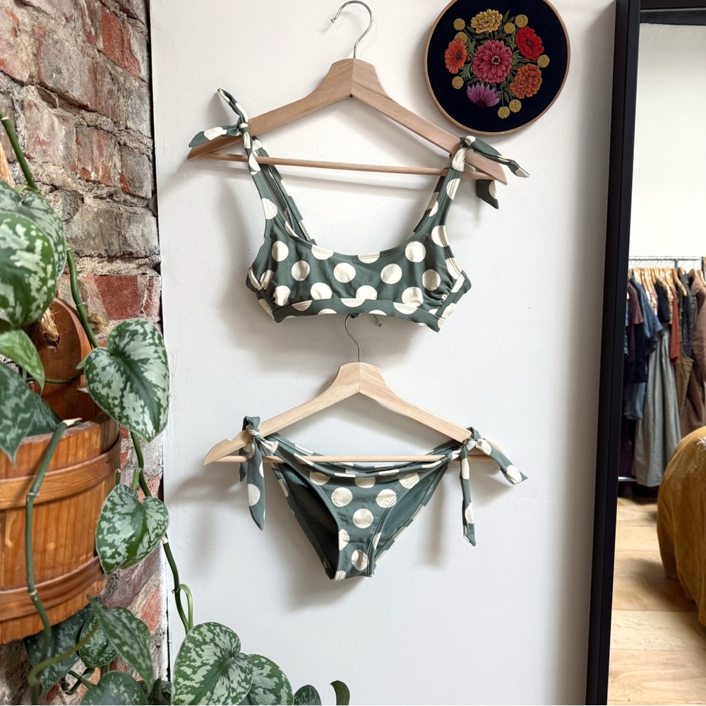 Xilaration | Sage Green Polkadot Bikini | XS / S